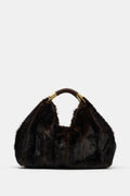 Oversized faux fur bag