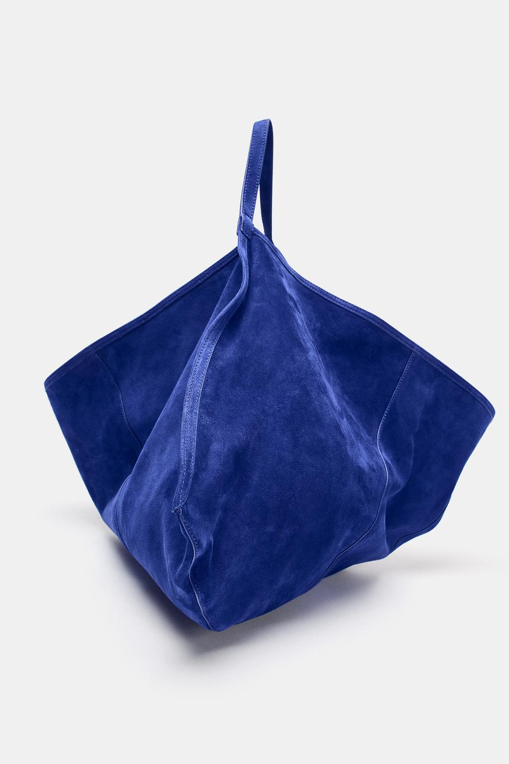 Suede bucket shoulder bag