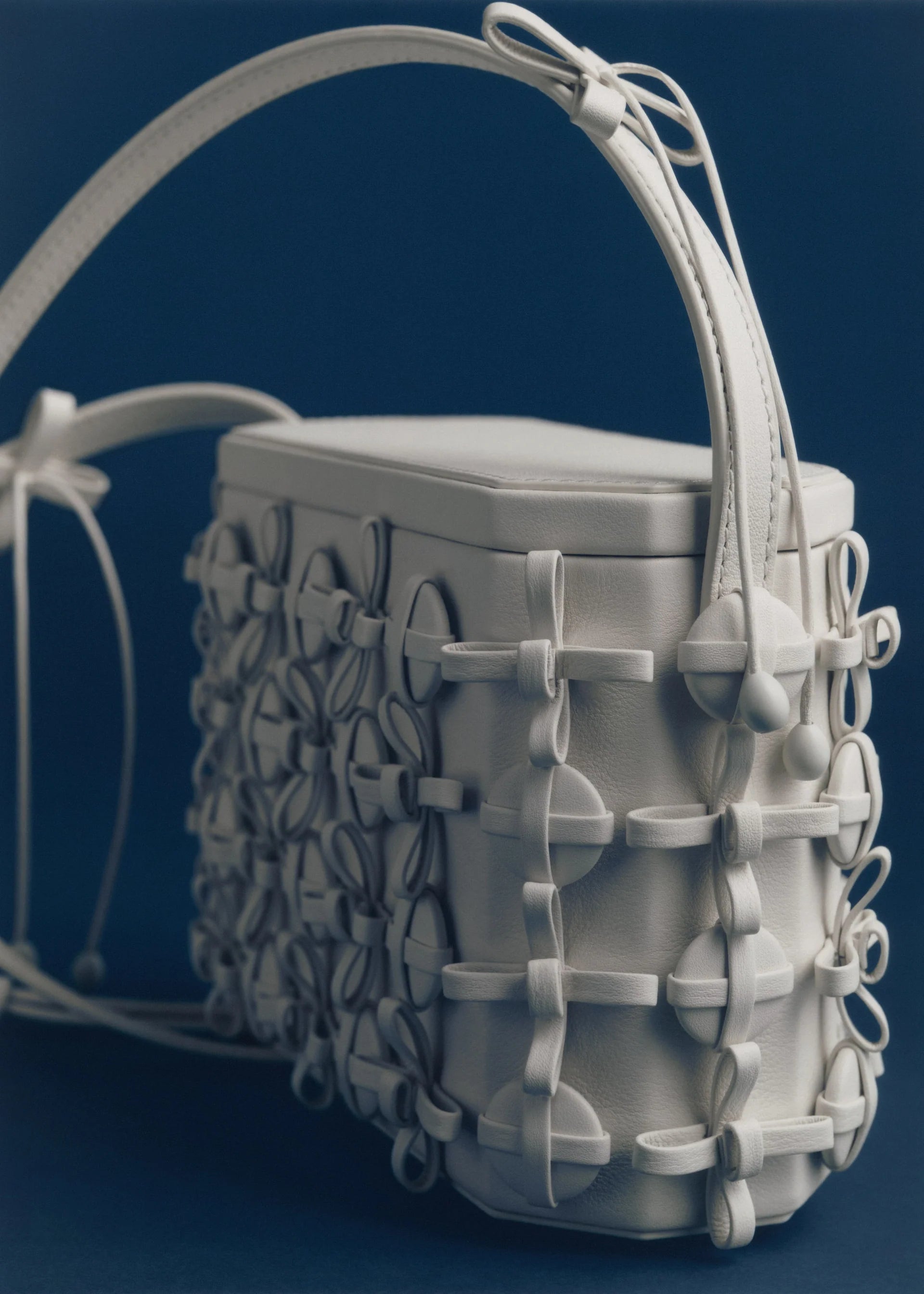 Button and Bow Gift Box Bag