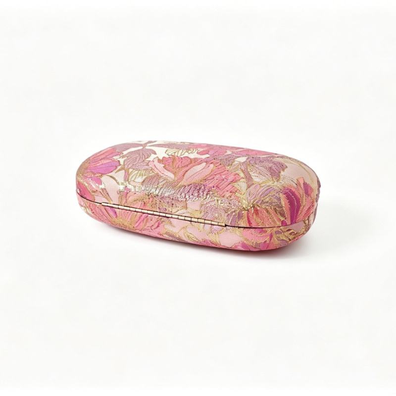 Floral Clutch Bag with Gold Clasp Elegant Evening Handbag for Daily Outfits