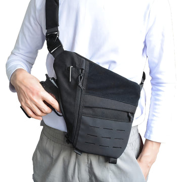 Tactical Sling Bag with Adjustable Webbing Strap for Outdoor & Daily Casual Matching