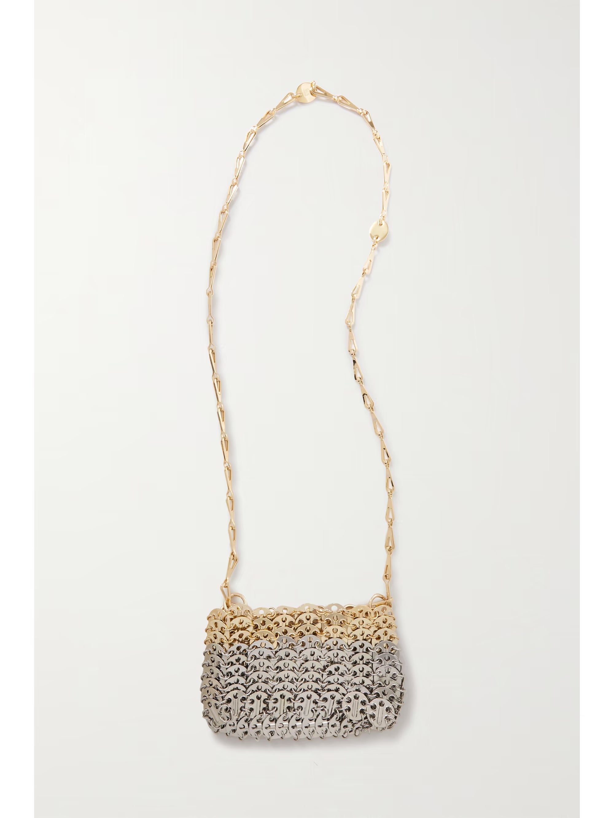Sequin chainmail single-shoulder bag