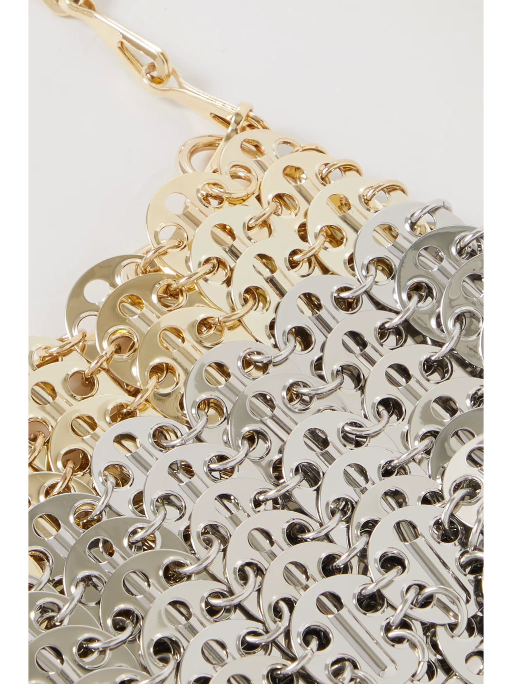Sequin chainmail single-shoulder bag